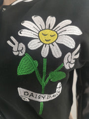Casual Embroider Print Baseball Coats FOSF FA8369
