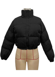 Solid Color Long Sleeve Short Cotton Jacket SH 390799