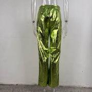 Fashion High waisted PU Leather Pants GPBY 14433P