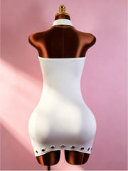 Solid Color Sleeveless Mini Dress GTGE MH1021