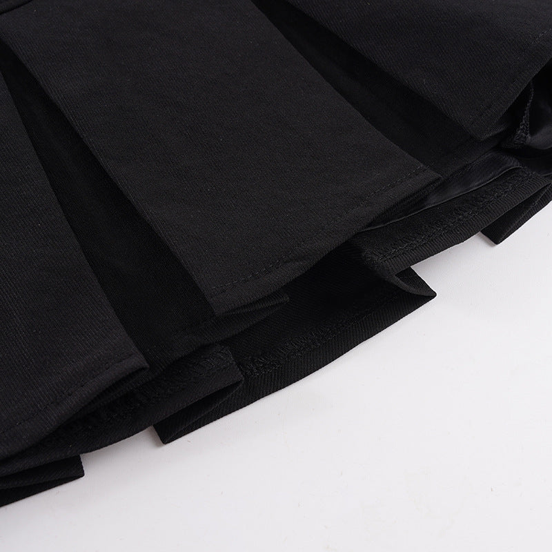 Casual Solid Color Pleated Mini Skirts GPKJ MR51435