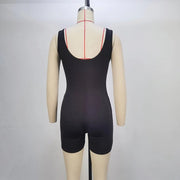 Solid Color Sleeveless Backless Romper GPBY 14469
