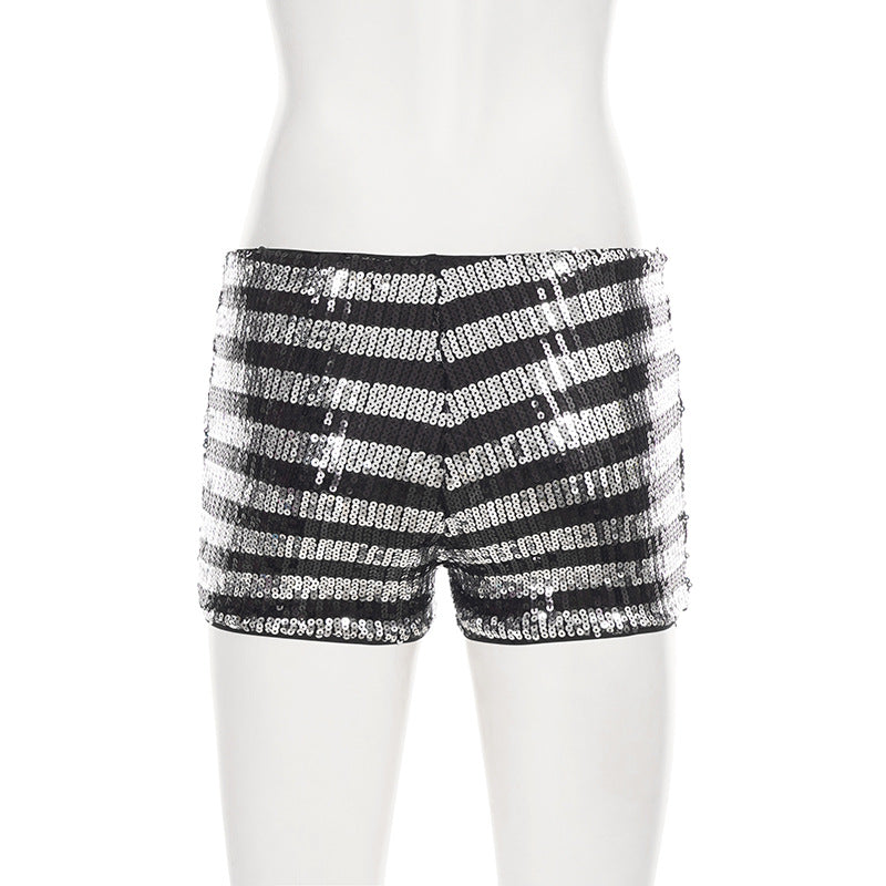 Stripe Sequin Short GPKJ MR51961