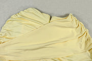 Solid Color Ruched Mini Dress GJYO JD305276