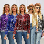 Sequin Long Sleeve Coats GYLY 9381