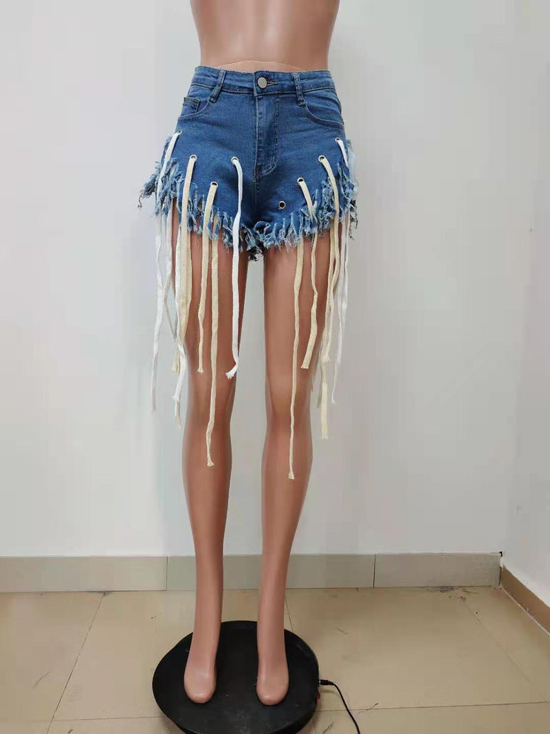 Sexy Denim Tassel Jeans Shorts LSD 9105