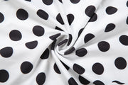 Polka Dots Print Backless Romper XEF K6Q08488A