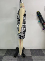 Print Tie Up Loose Romper NY 10869