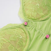See Through Lace Patchwork Sling Tank Tops GPKJ MR47143