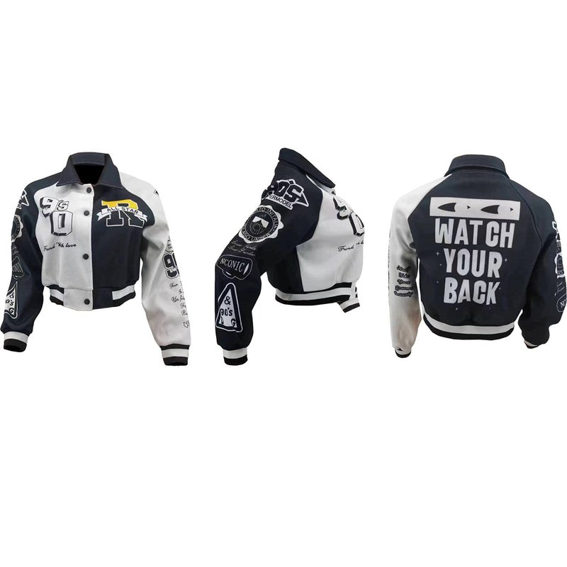 Fashion Casual Printed Baseball Coat TK 6278