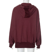 Solid Color Long Sleeve Hooded Coat GSZM ZTP1387