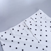 Polka Dots Print Sport Seventh Pants SUM JY26051PFO