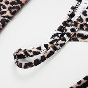Leopard Print Halterneck Bikinis 3 Piece Swimsuit GPKJ MR48041