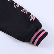 Fashion Letter Embroider Print Patchwork Baseball Jacket FL 23524