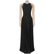 Solid Color Sleeveless Maxi Dress BY 7713