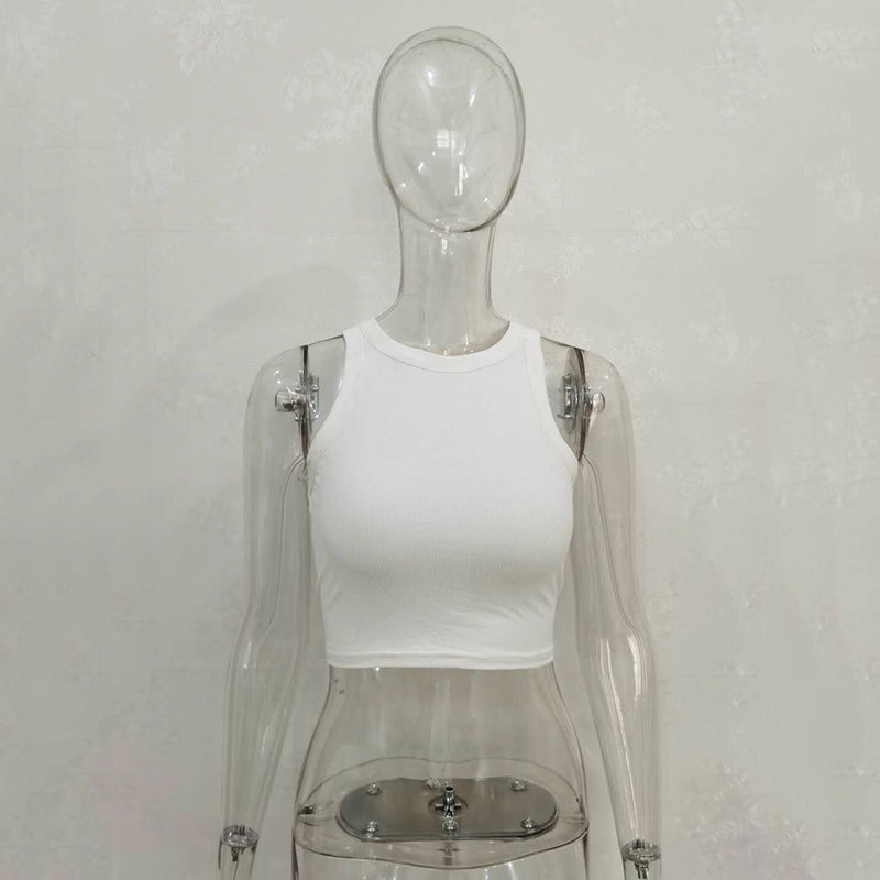 Solid Color Sleeveless Tank Tops JHYB 9072