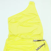 Slingle Shoulder Solid Color Bodycon Dress CYA 902279