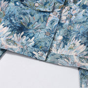 Print Long Sleeve Cardigan Jackets GFRT 42286TBG