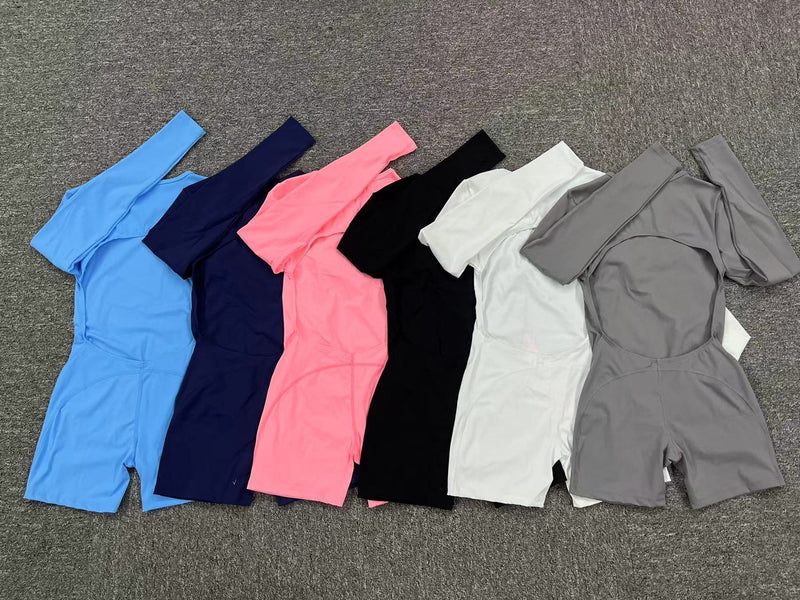 Long Sleeve Solid Color Sport Rpmper GQSA DV509