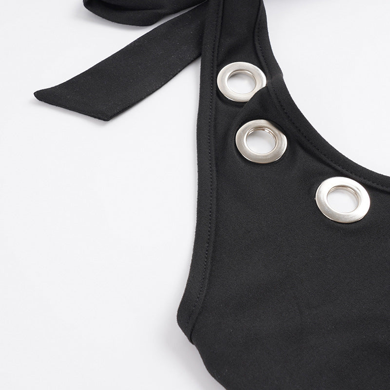 Halterneck Backless Fifth Jumpsuit GPKJ MR49625
