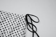 Polka Dot Print Tie Up Bikinis Set GLAG S6121171H