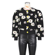 Floral Single breasted Short Coat ZSD 0562