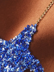 Starfish Sequin Rhinestone Chain Tank Top GZYY B27442