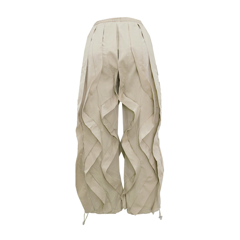 Plus Size Patchwork Solid Color Lantern Pants NY 3685