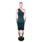 Sexy Patchwork Off Shoulder Bodycon Dress BS 1302