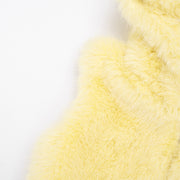Solid Color Fur Zipper Hooded Short Jacket GDSF J25TP213