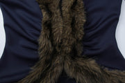 Patchwork Furzzy Solid Color Jacket GLAG C5920283G