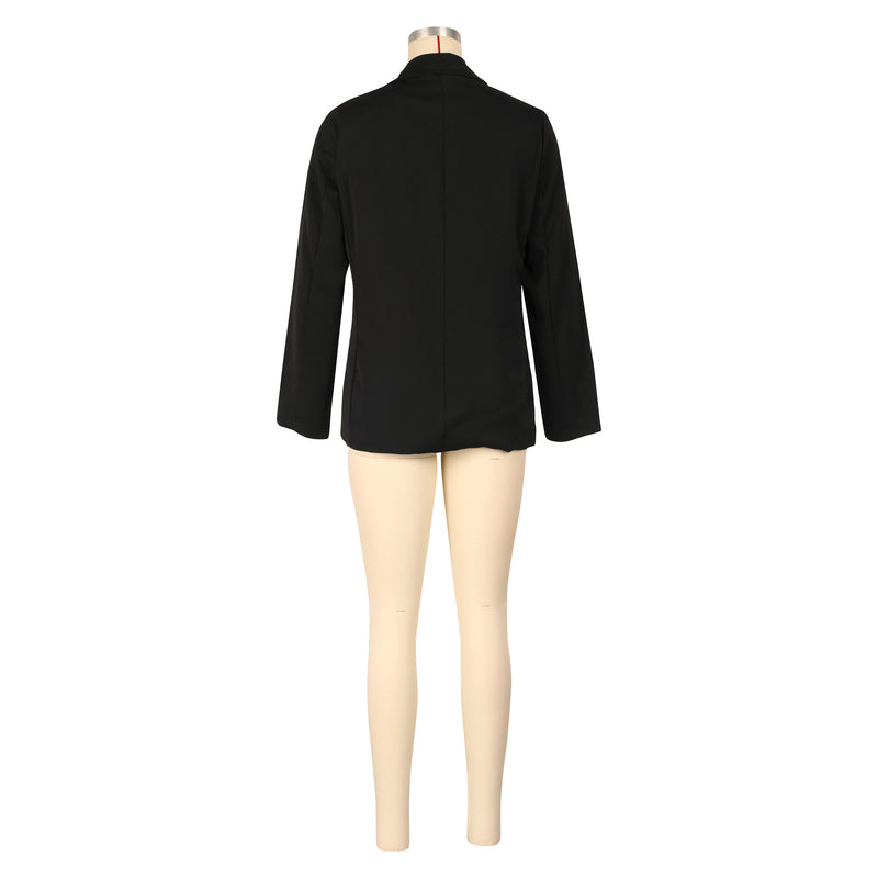 Solid Color Long Sleeve Loose Blazer AIL AL304