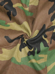 Camouflage Print Long Sleeve Coats SH 391416