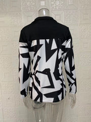 Long Sleeve Single breasted Printed Lapel Coat GYSM W0708