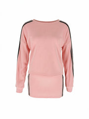 Stripe Sport Long Sleeve Mini Dress HNIF MC011