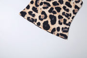 Leopard Print Sling Top Two Piece Shorts Set GZJQ K25S90878
