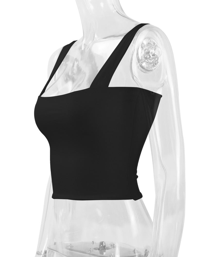 Sexy Solid Color Sleeveless Tank Tops YMYF 0893