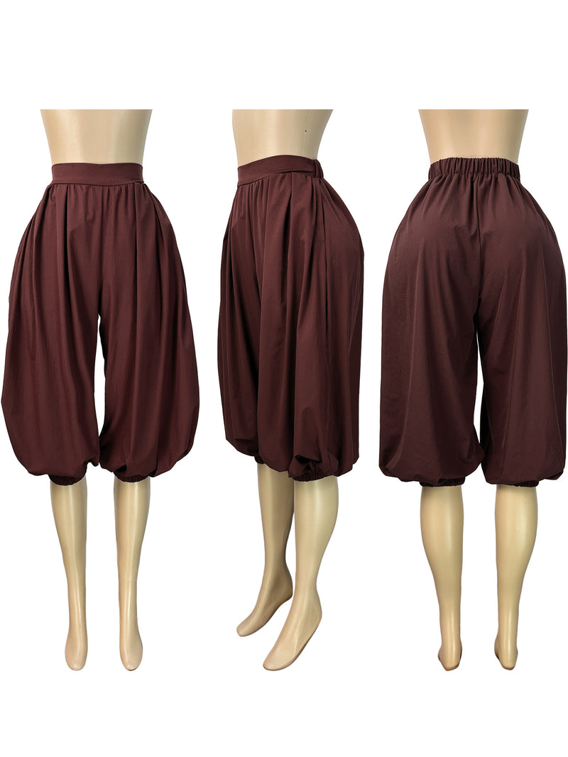 Solid Color Loose Lantern Pant CH 26038