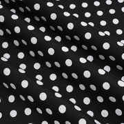 Polka Dot Print Ruched Straight Pants GPKJ MR50781