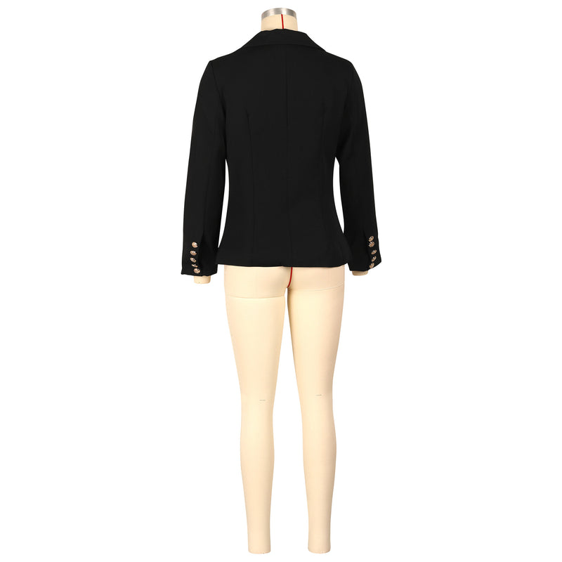 Solid Color Long Sleeve Blazer Coats AIL AL288