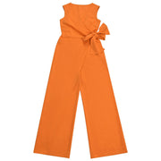 V Neck Sleeveless Solid Jumpsuit BY 7786