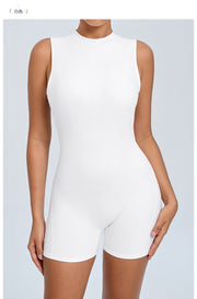 Solid Color Backless Yoga Sport Romper GQSA YL075