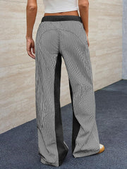 Loose Color Block Wide Leg Jeans GYAN 059