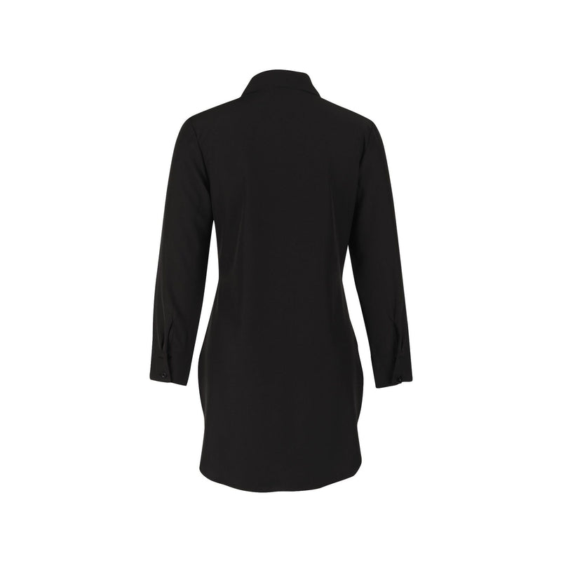 Long Sleeve Lapel Split Solid Shirt AIL 282