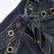 Fashion Irregular Denim Shorts GPKJ MR47808