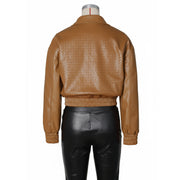 PU Leather Loose Zipper Jackets ZSD 0774