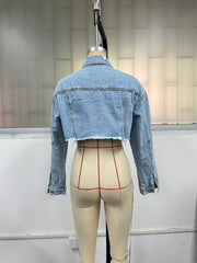Fashion Long Sleeve Denim Short Coats GYXN 10022