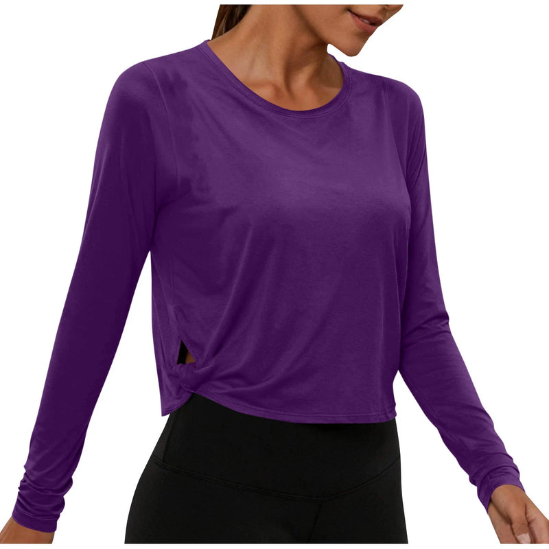 Solid Color Long Sleeve T Shirt GYZY 6703