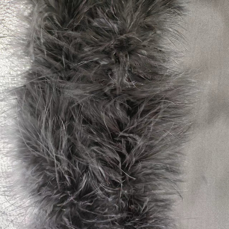 Fur Patchwork Solid Color Skirt GYOM 8858