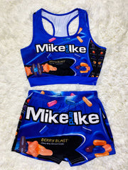 Sexy Printed Tank Tops Shorts Two Piece Sets SHD 9298